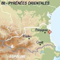 kaart Oostelijke Pyreneeen